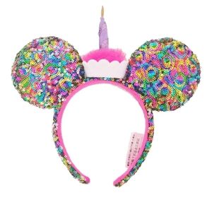Disney Park ears Happy Birthday headband